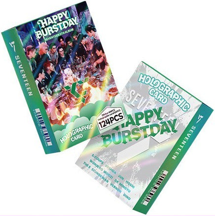 124pcs KPOP Holographic Cards