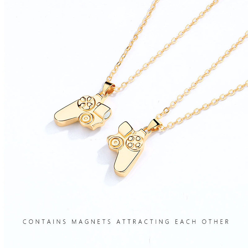 Game Console Handle Couple Necklace