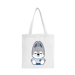 SKZ Doll Print Large Capacity Canvas Tote Bag