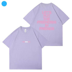 Unisex Kpop Print Short-sleeved Loose T-shirt