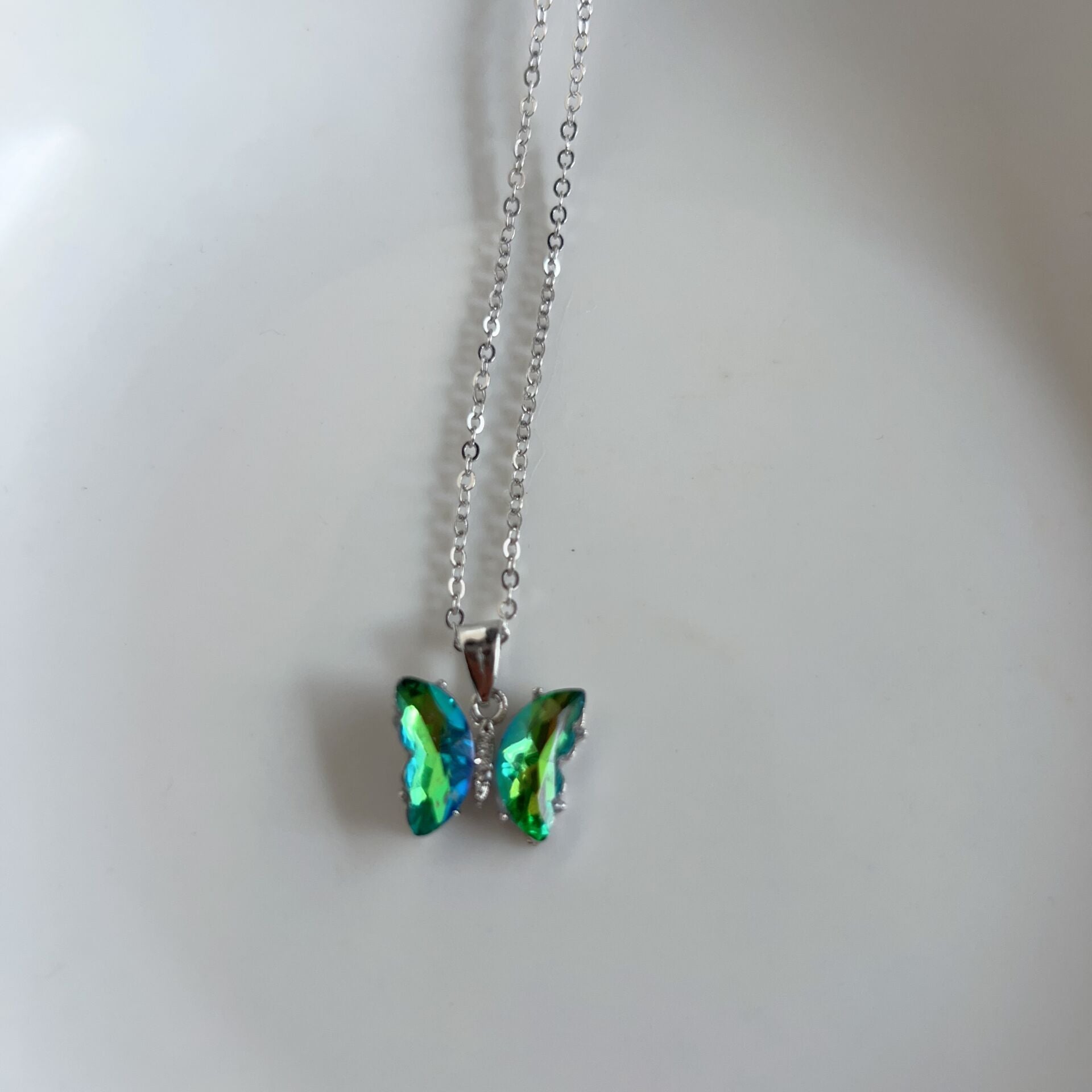 Women's Gradient Butterfly Necklace