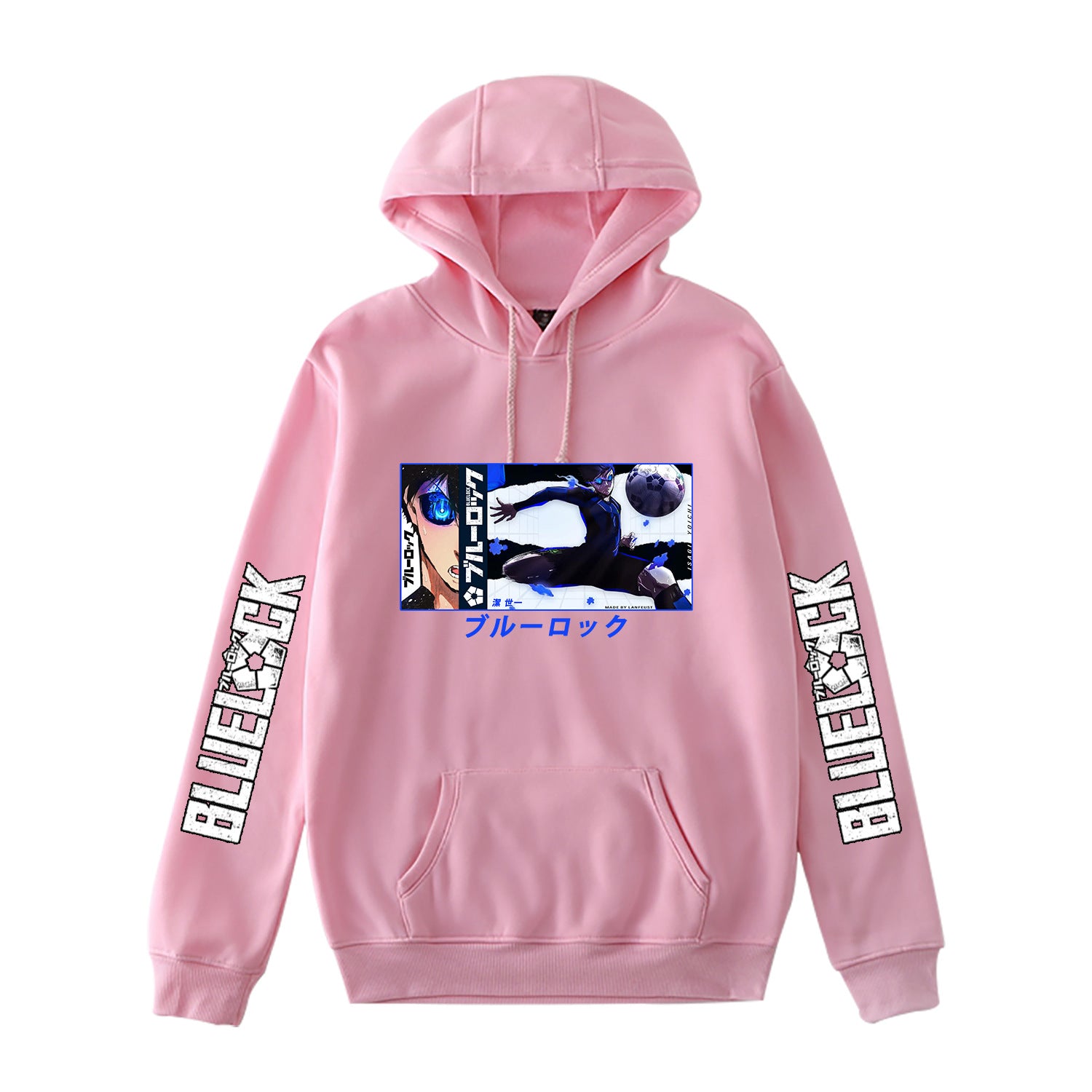 Casual Anime Pattern Print Pullover Hoodie
