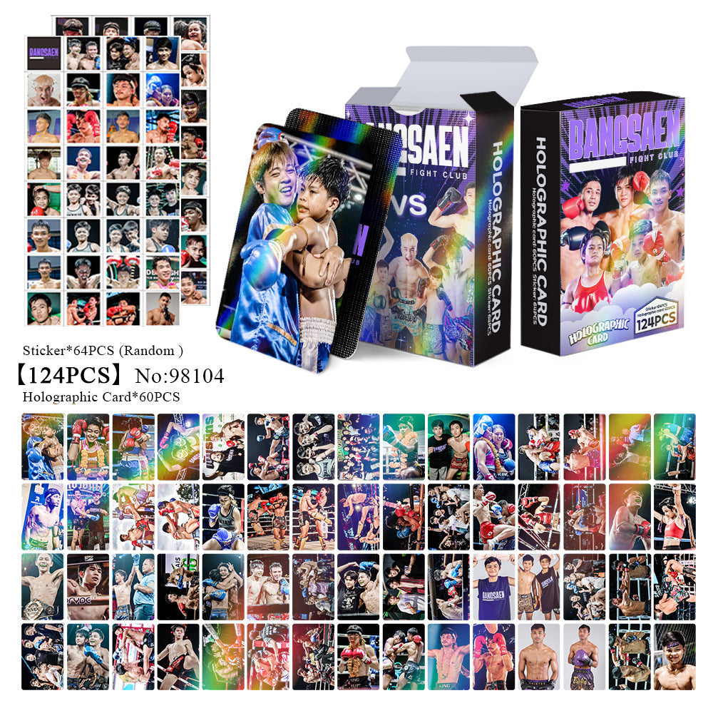 124pcs KPOP Holographic Cards