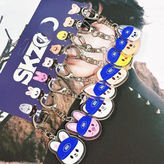 SKZ "KARMA" Hat Doll Acrylic Pendant Keyring Set