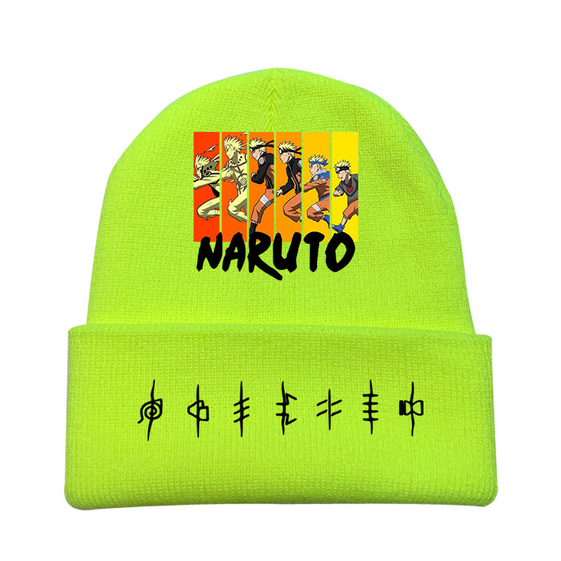 Versatile Anime Print Knitted Hat