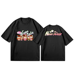 Women's NJZ Cartoon Print T-shirt Top