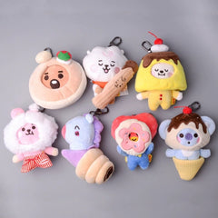 Cute Kpop Plush Doll Keychain