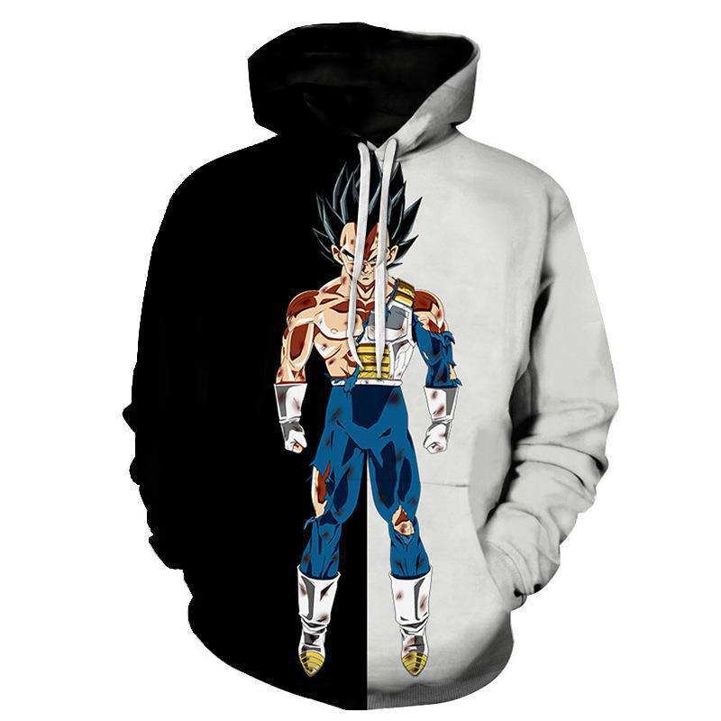 Casual 3D Anime Pattern Printed Pullover Hoodie