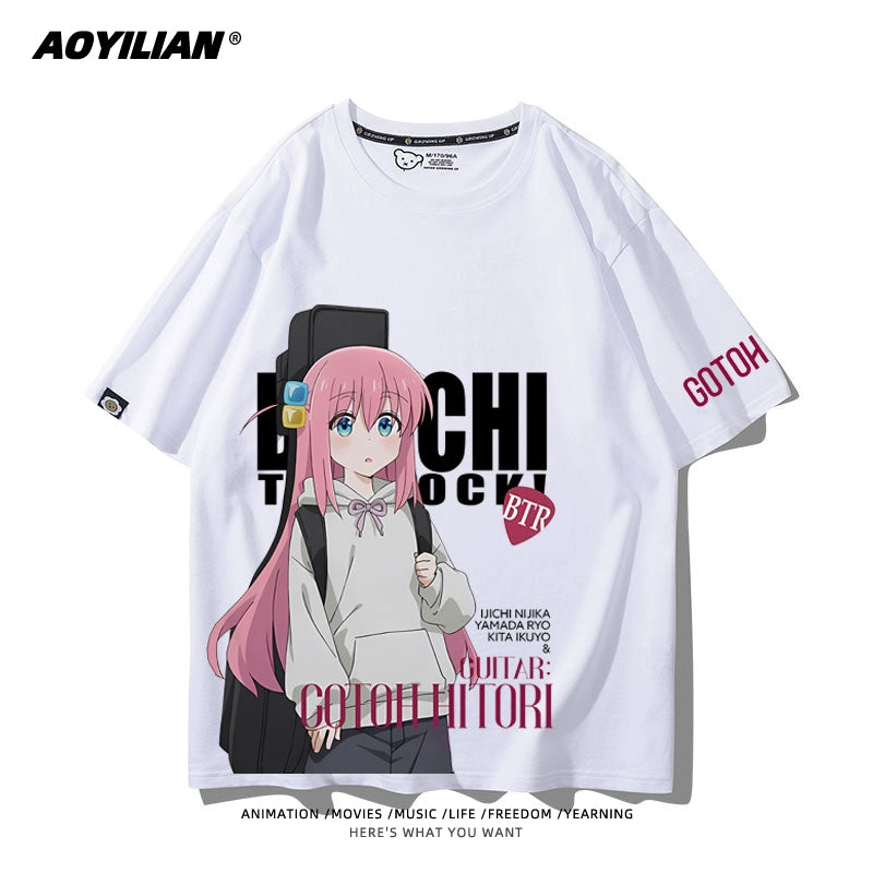 Versatile Women's Anime Cotton T-Shirt