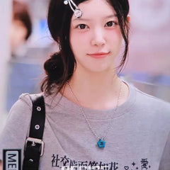Moka Grey “Smile Like Flower” Graphic T-Shirt