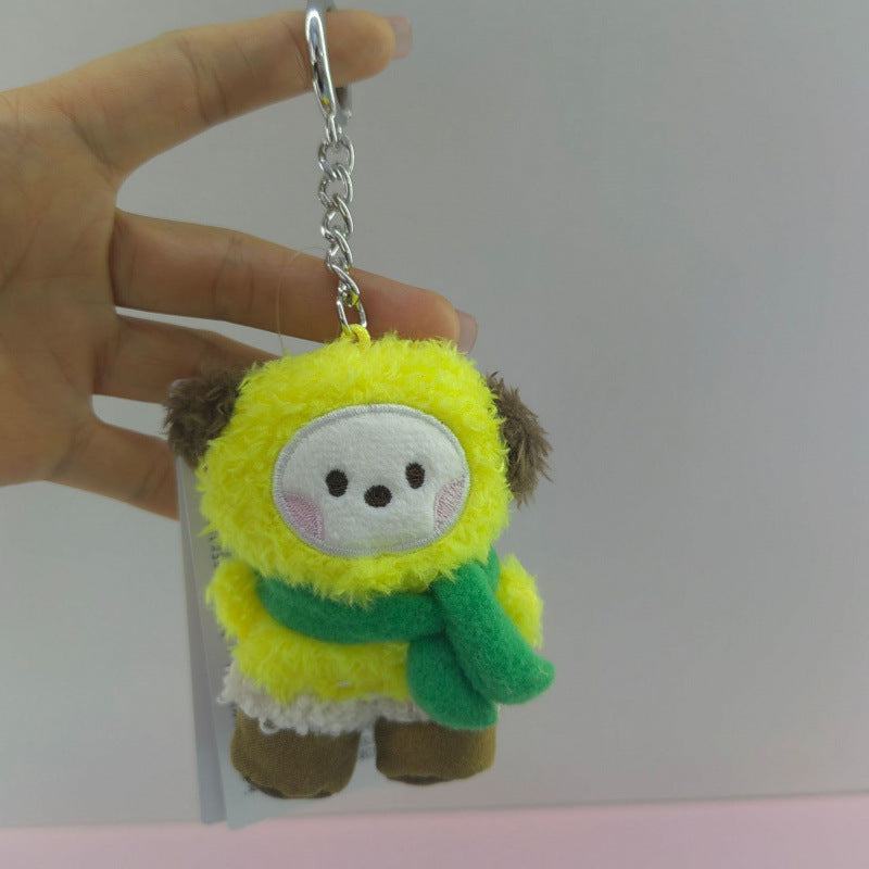 BANGTAN Mini Scarf Doll Keychain Pendant