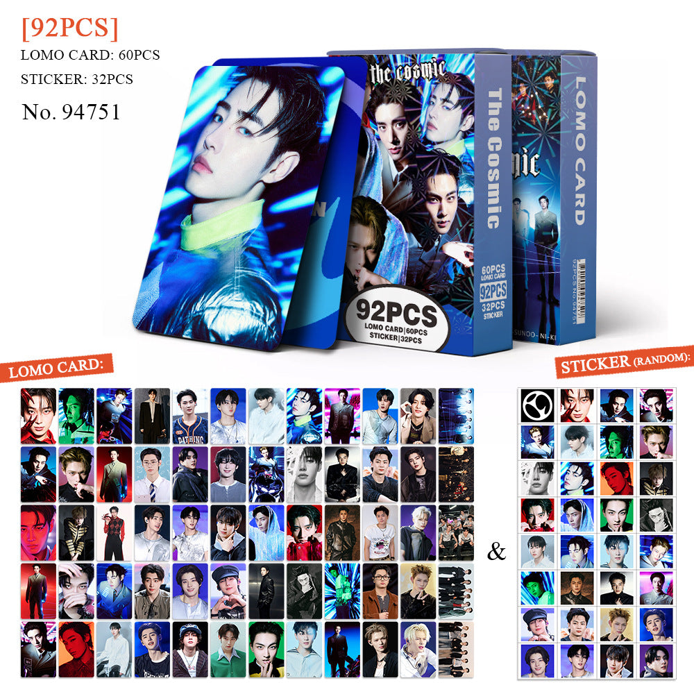 92PCS EN- The Cosmic PhotoCard Sticker