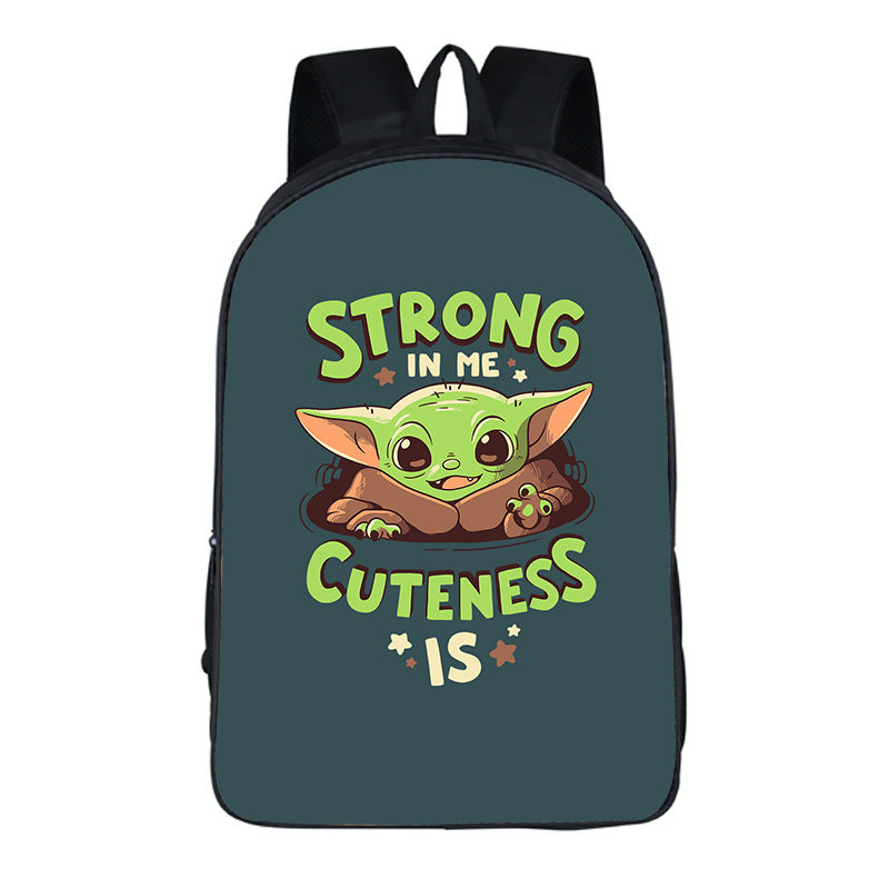 Children's Baby Yoda Printed Backpack