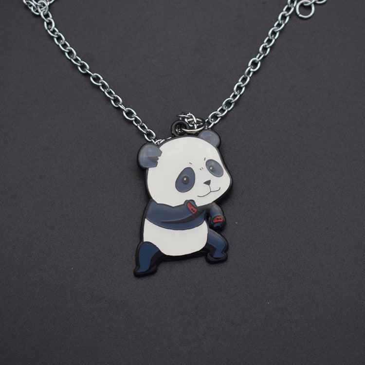 Chic Gojo Anime Metal Keychain Necklace