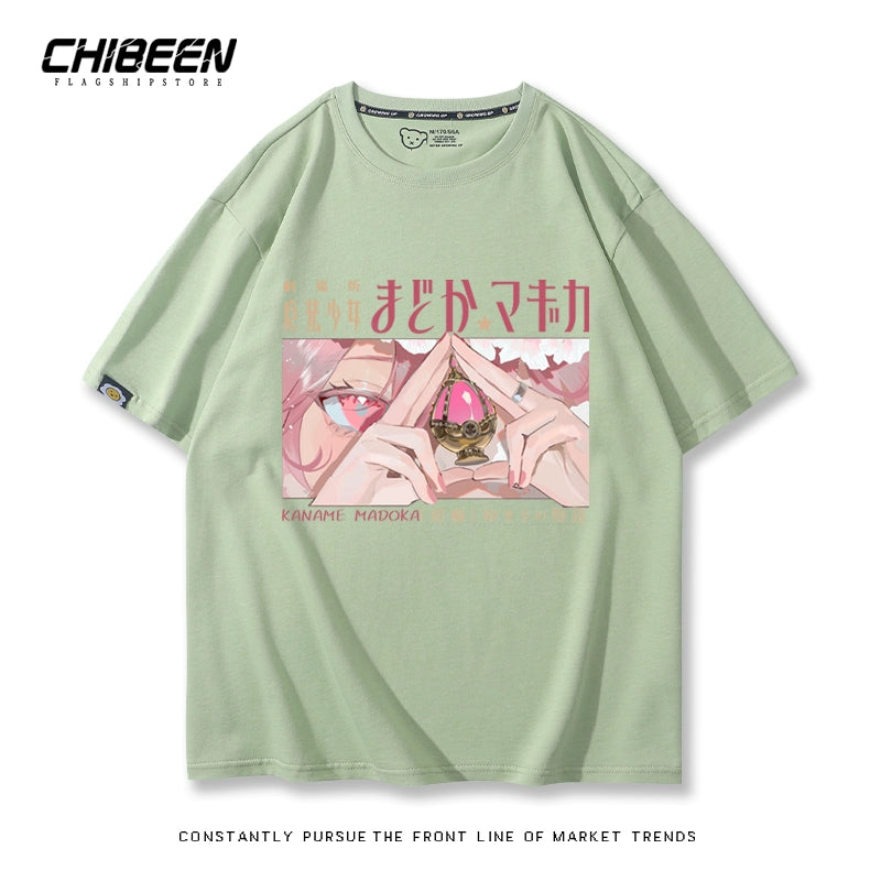 Casual Anime Short-sleeved Cotton Tee