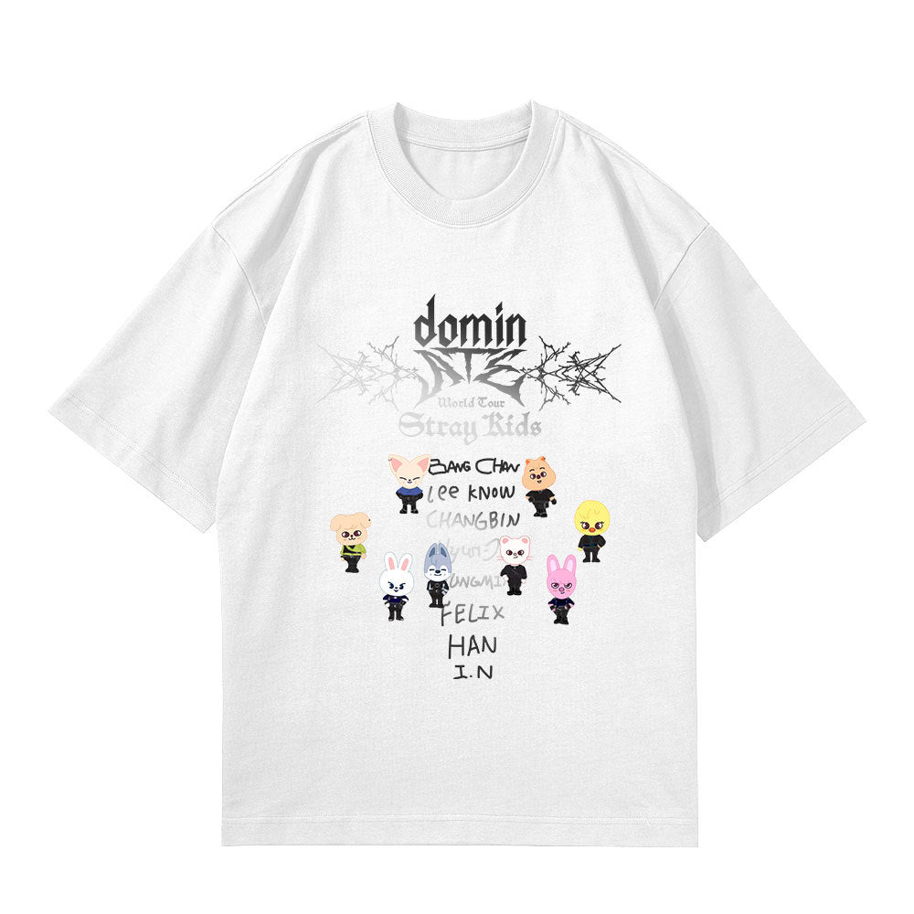 Unisex Trendy Kpop ATE Graphic Loose T-Shirt