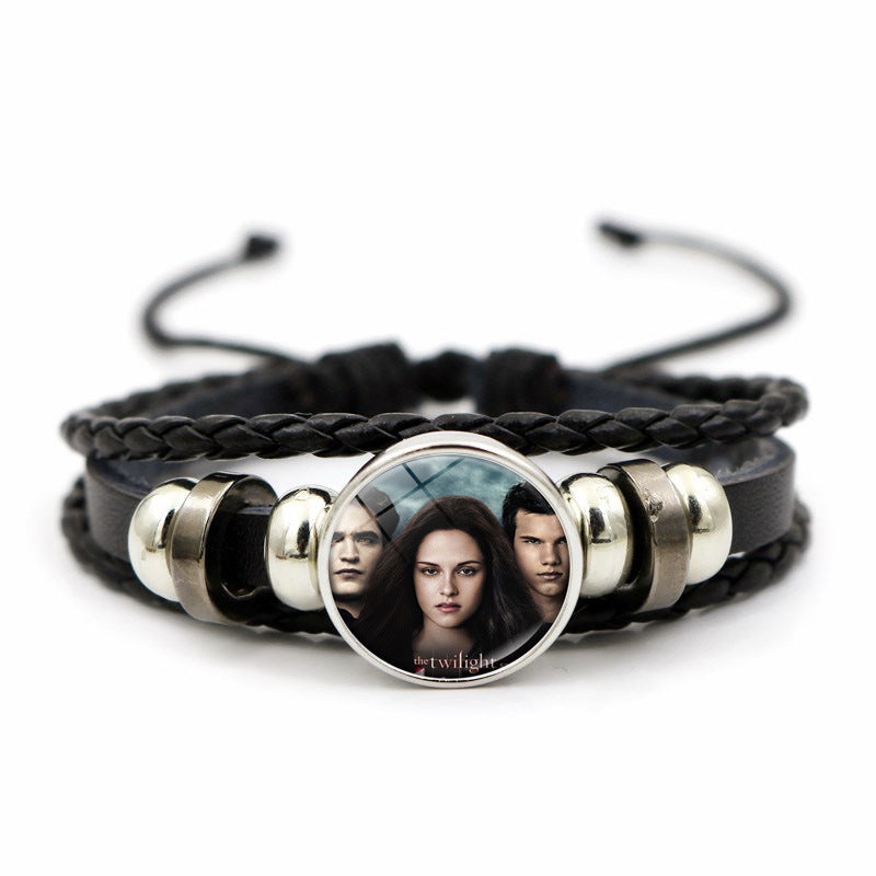 Women's Twilight Gem Leather Bracelet