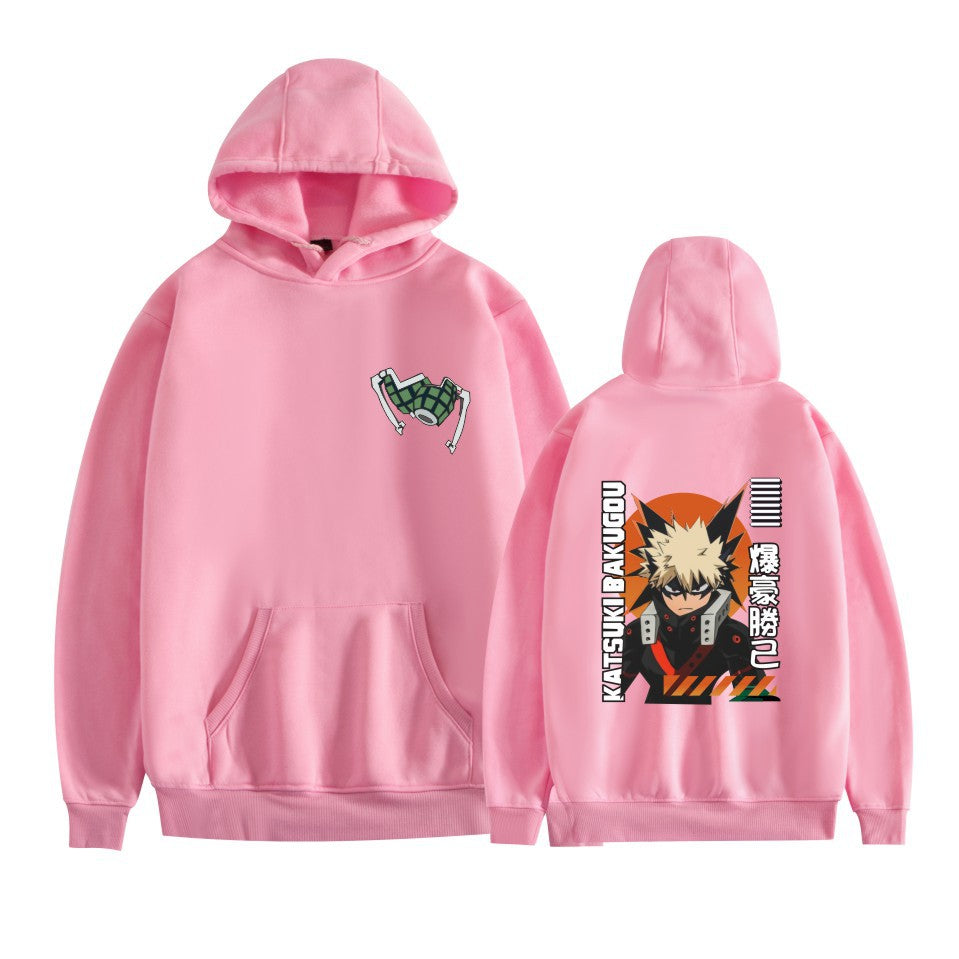 Men's and Women's Anime Pattern Printed Hoodie