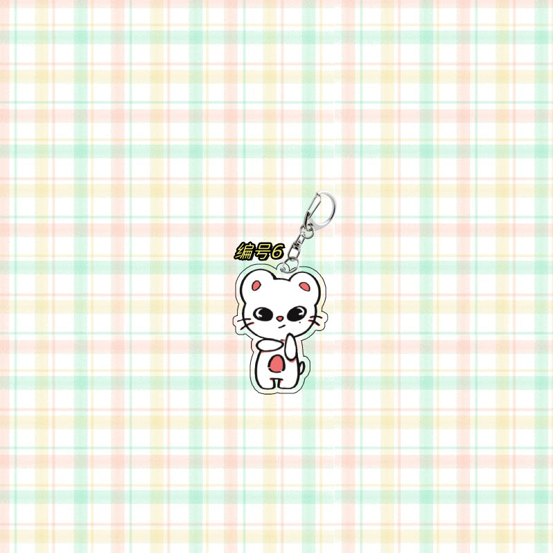 Kpop Cartoon Keychain Set
