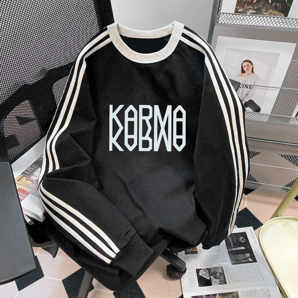 Casual KARMA Album College Crew Neck Sweatshirt