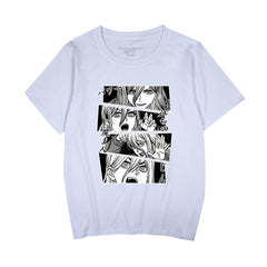 Women's Anime Graffiti Round Neck T-shirt