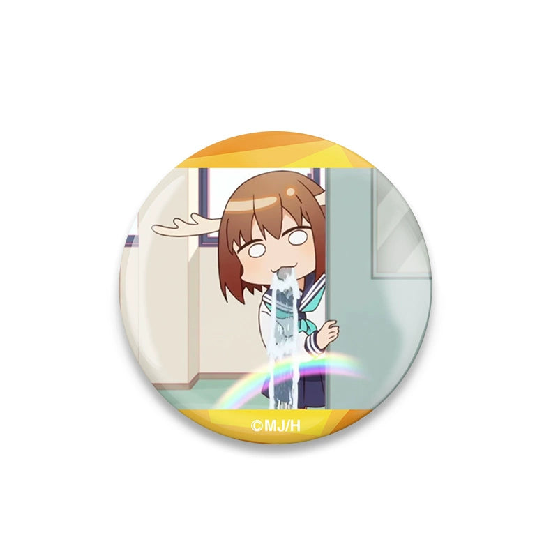 Funny Anime Emoji Badge