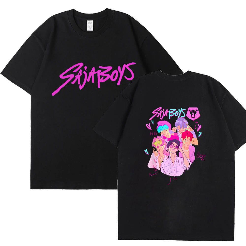 SAJA BOYS Print Crew Neck Short-sleeved T-shirt