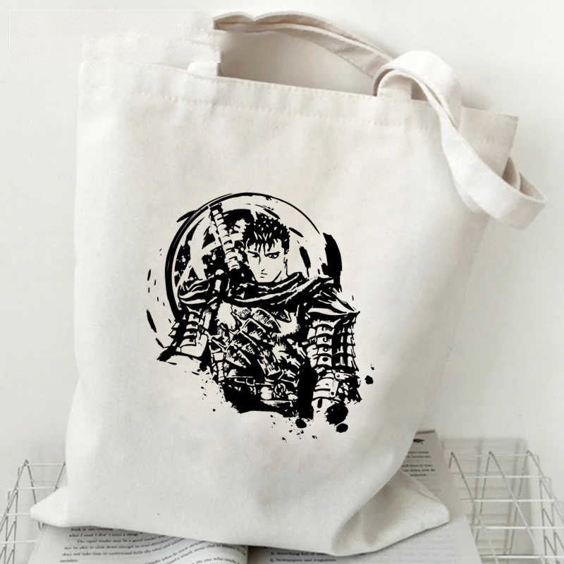 Anime Printed Canvas Shoulder Bag