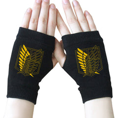 Trendy Anime Half Finger Gloves