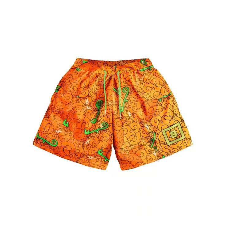 Men's Anime Digital Printed Beach Shorts