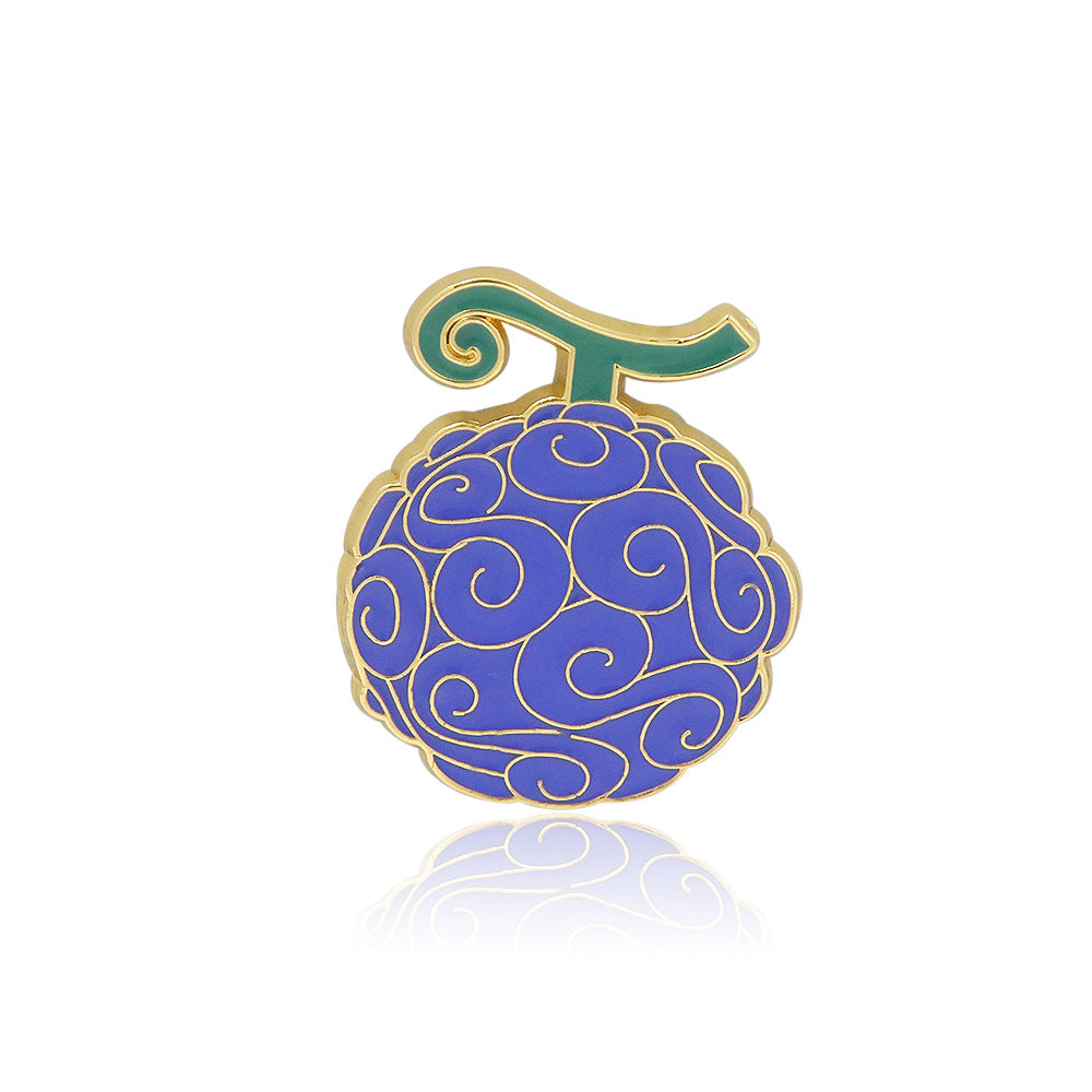 Devil Fruit Anime Brooch Badge