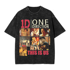 This Is Us One 1D Direction Fan Made Vintage Washed T-Shirt