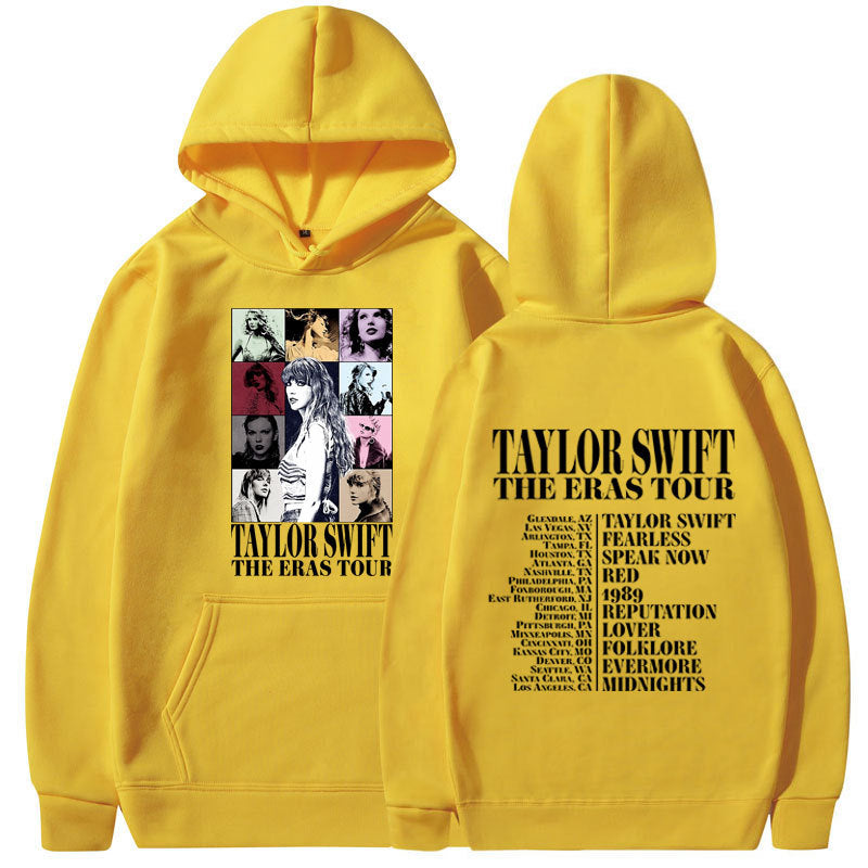 Casual Unisex Taylor Letter Loose Hoodie