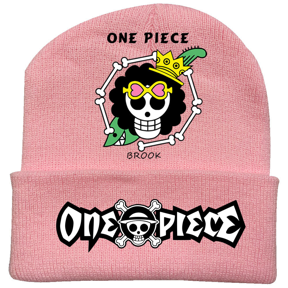 Trendy Luffy Print Knitted Hat