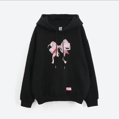 Cute Niche Kpop Bowtie Sports Hoodie