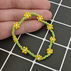 Sun Flower Beaded Bracelet