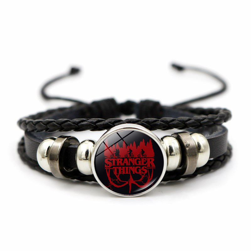 TV Gemstone Leather Bracelet