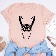 Casual Girls Loki Printed Short Sleeve Loose T-shirt