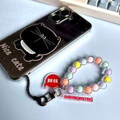 BM Candy Color Crystal Beaded Lanyard