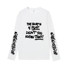 The Earth Is Flat Loose Long-sleeved T-shirt