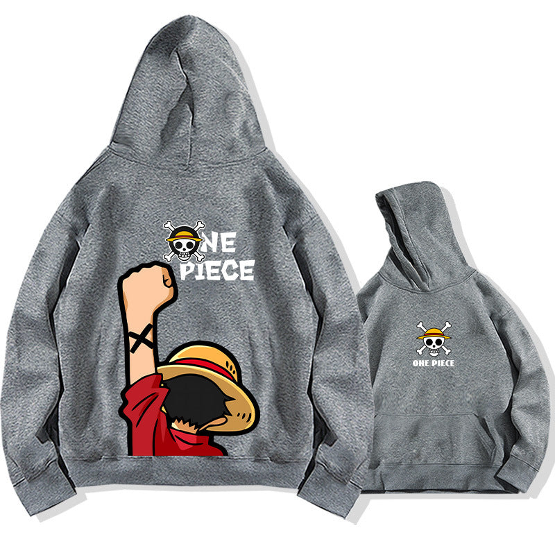Unisex Trendy Luffy Loose Pullover Hoodie