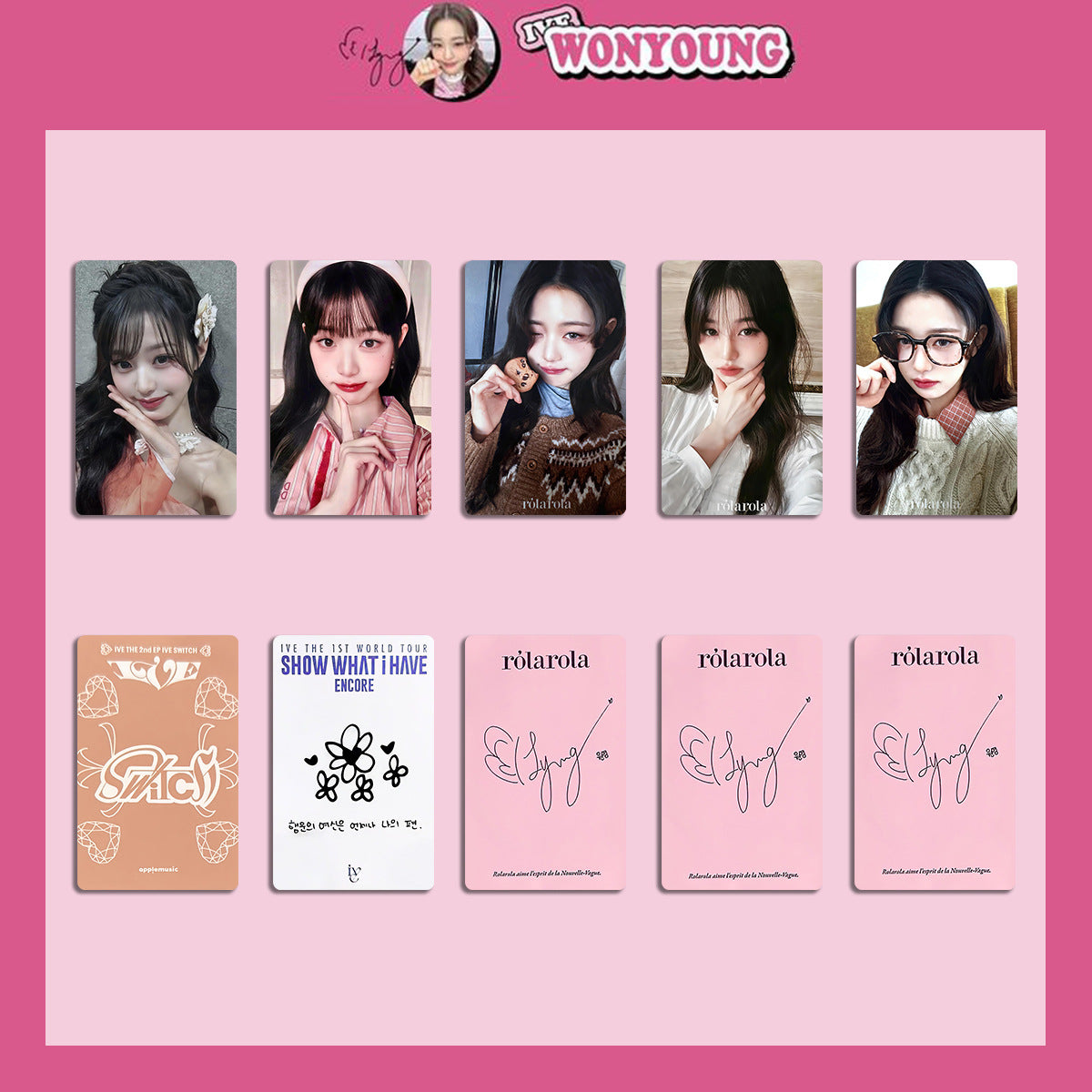 Kpop Wonyoung PhotoCards