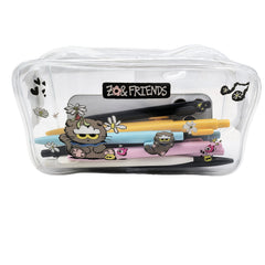 GD Cat Transparent Pencil Case Cosmetic Bag