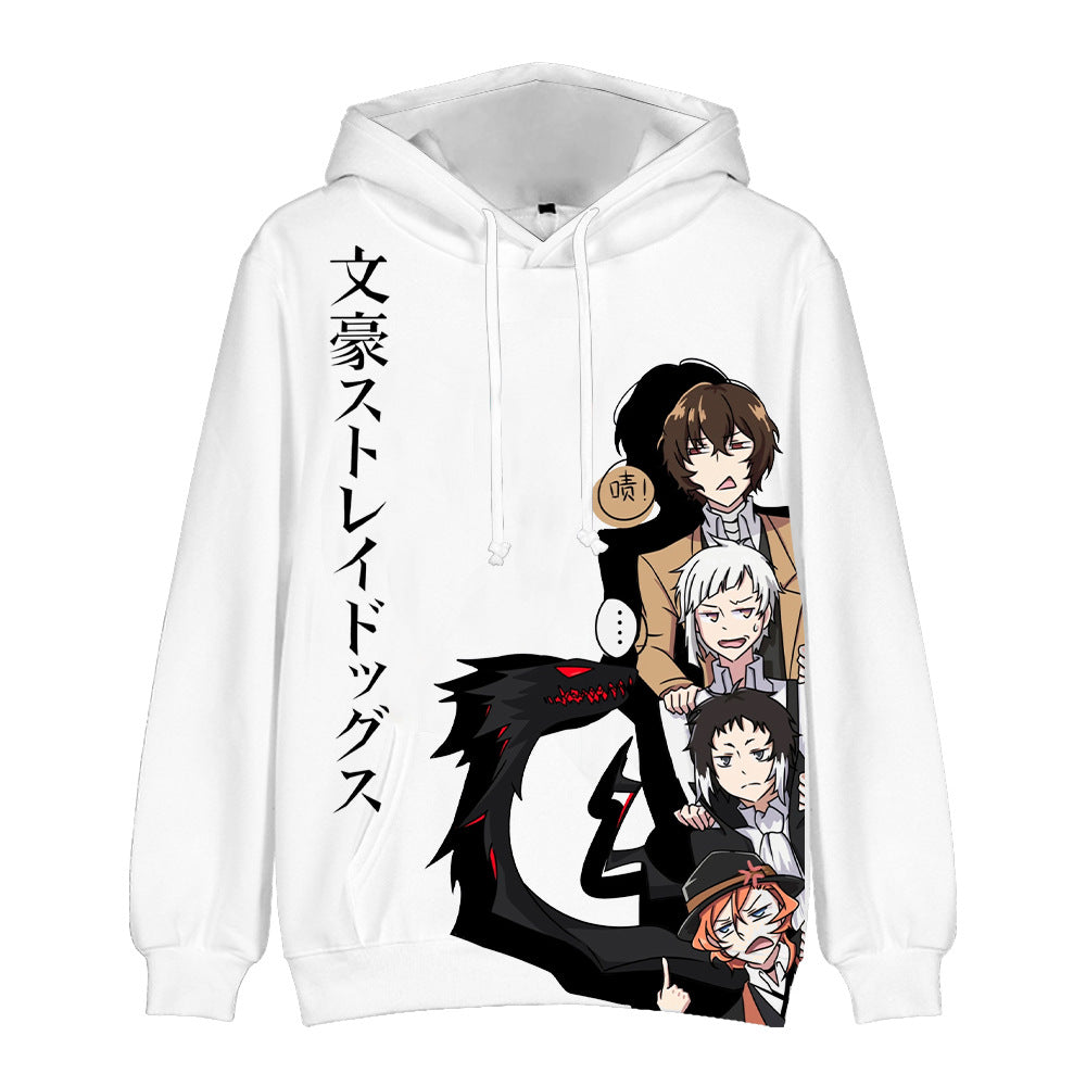 Chic Anime 3D Print Loose Cosplay Hoodie