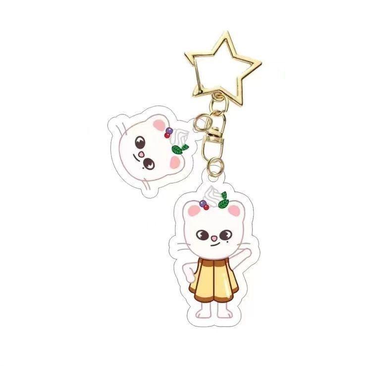 SKZ Pudding Keychain Acrylic Pendant