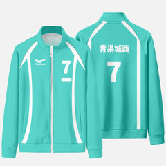 Unisex Aoba Johsai High Cosplay Zipper Jacket