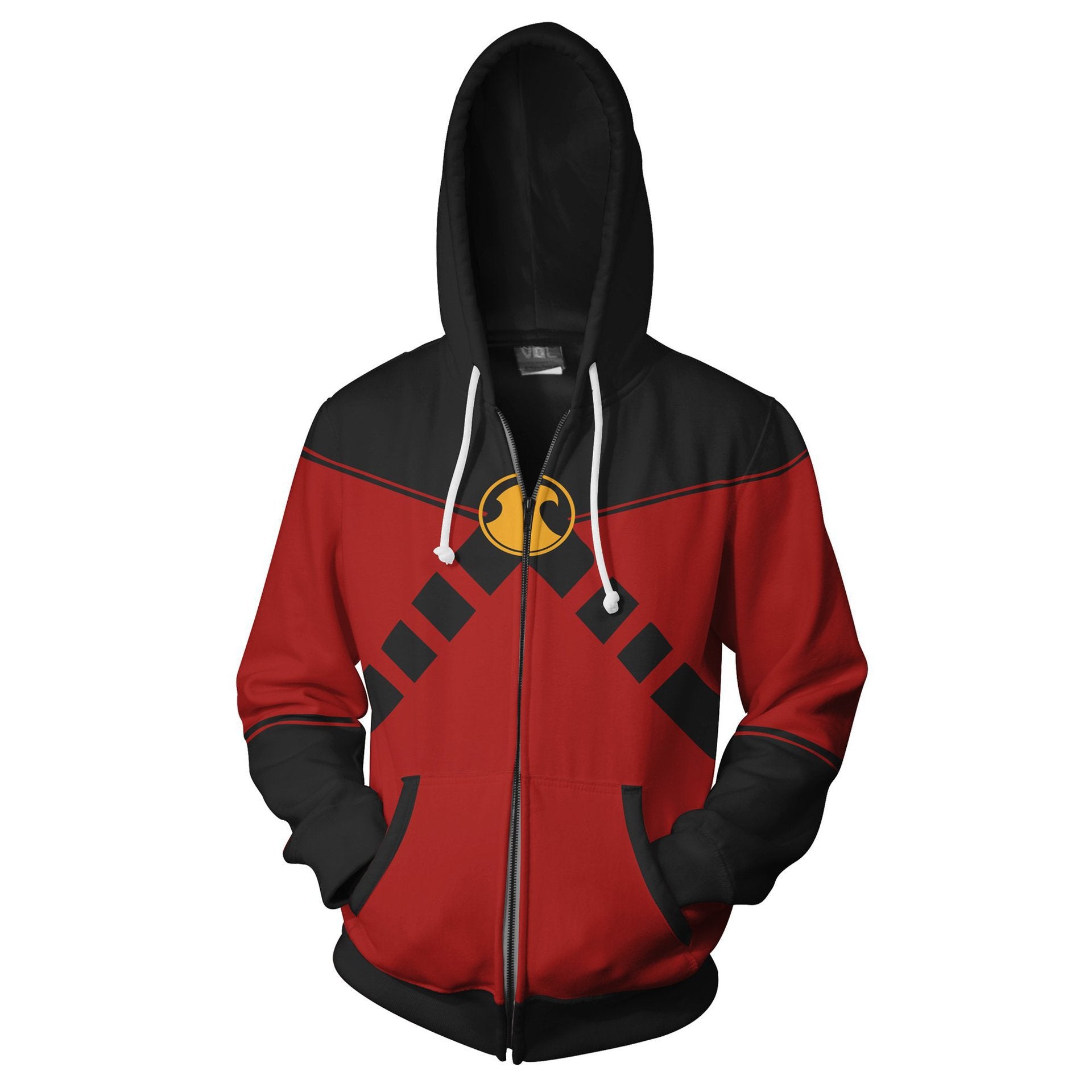 Robin 3D Printed Zipper Cosplay Hoodie