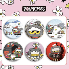 GD Cat Badge Mirror Keychain