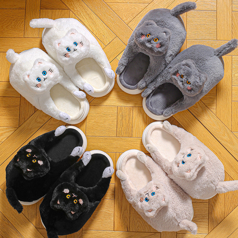 Adorable Cats Winter Warm Slippers