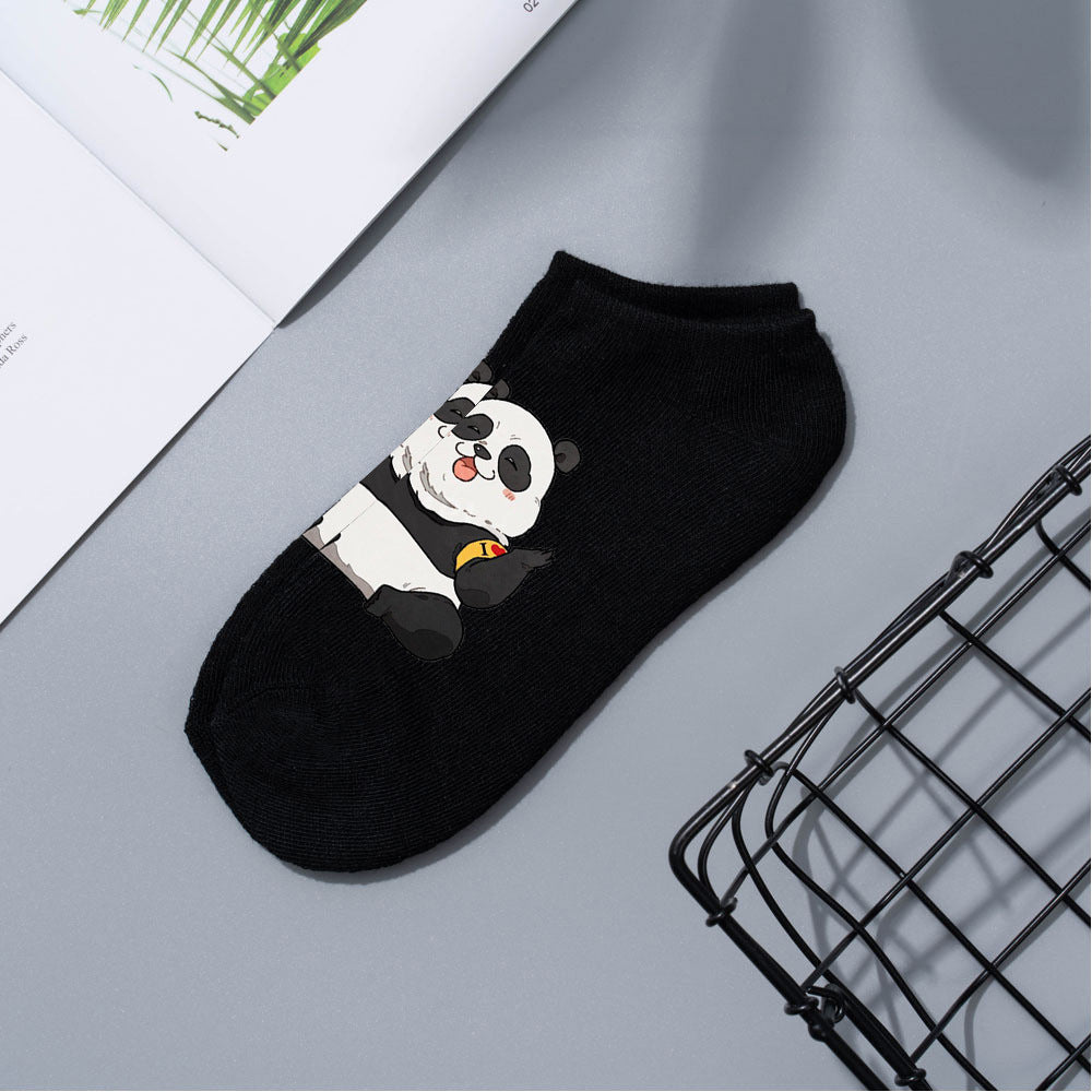 Casual Anime Cotton Breathable Boat Socks